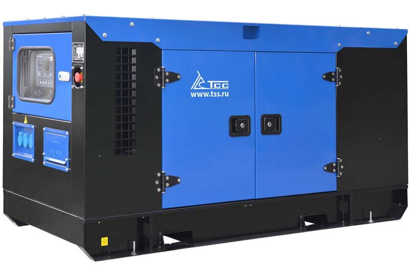 Дизельный генератор 200 кВт в кожухе ТСС АД-200С-Т400-1РКМ5 в шумозащитном кожухе